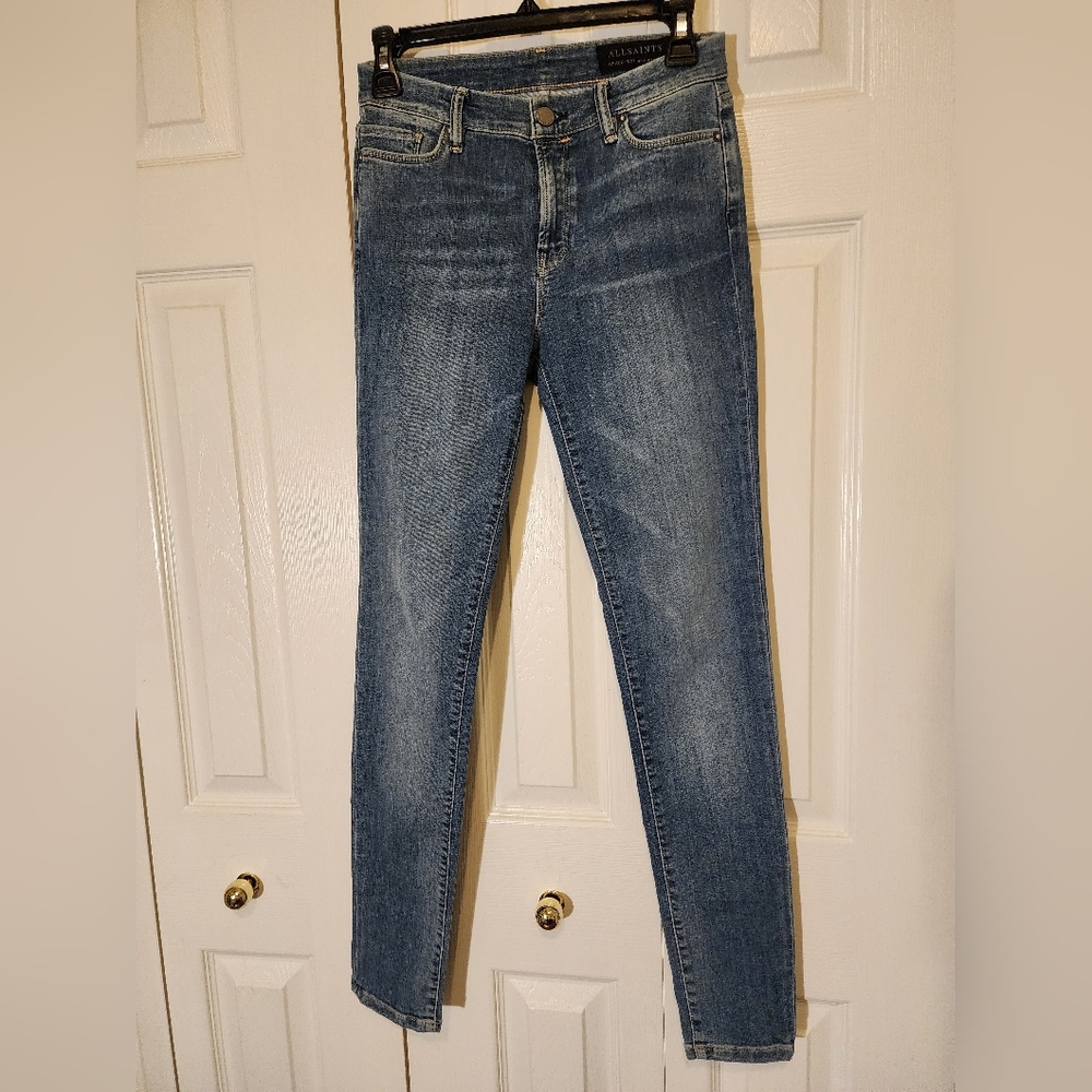 Allsaints Gracie Jeans Blue Skinny Jeans 27